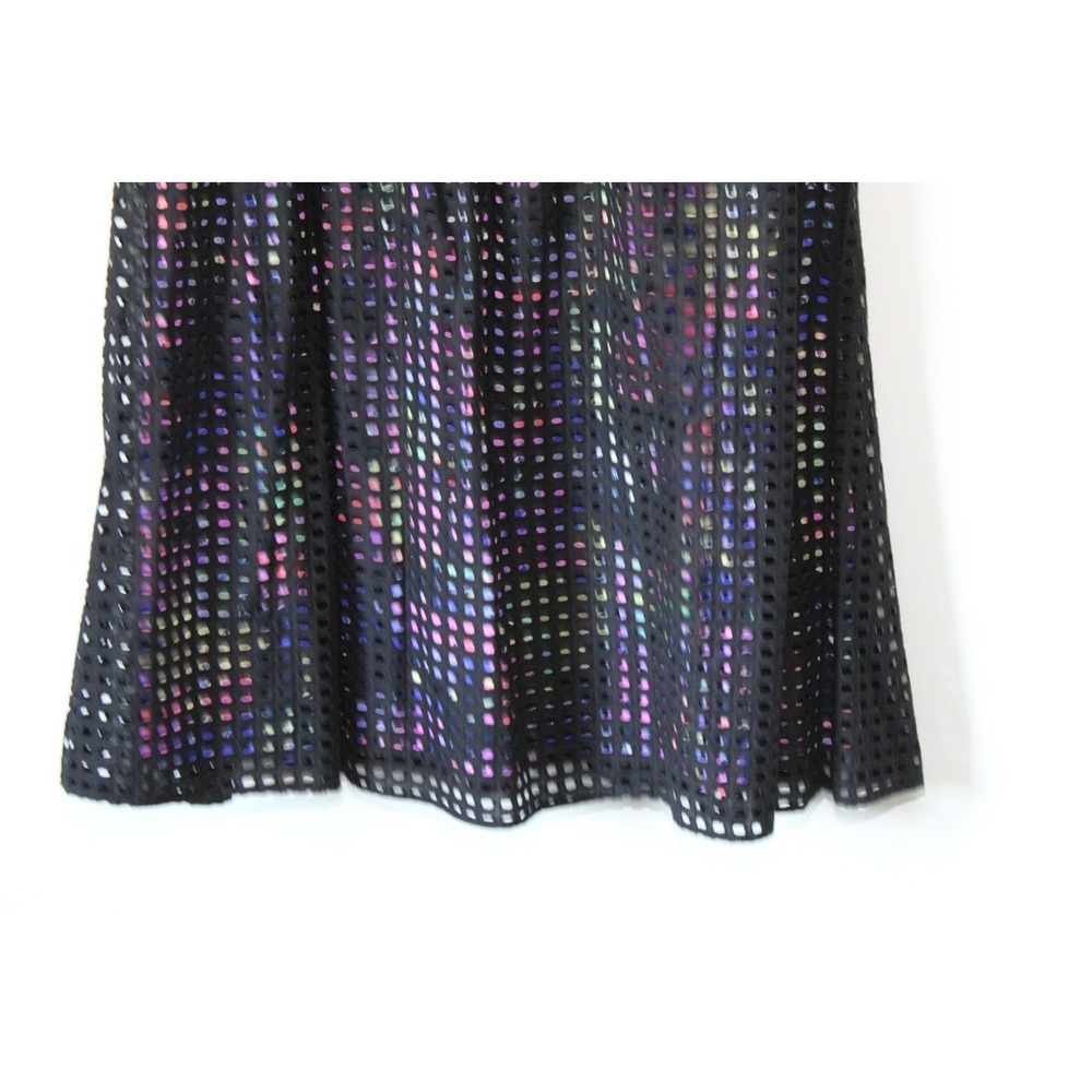 NWT Lane Bryant Perforated Eyelet Dress Black Multicolor Plus Size 18 H12952 - Picture 4 of 11